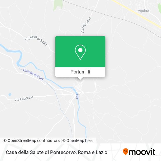 Mappa Casa della Salute di Pontecorvo