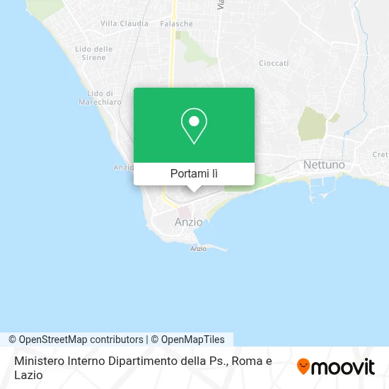 Mappa Ministero Interno Dipartimento della Ps.