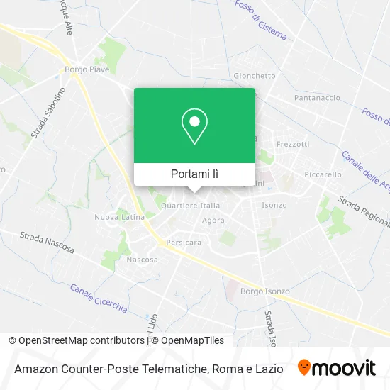 Mappa Amazon Counter-Poste Telematiche