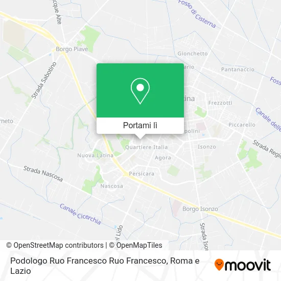 Mappa Podologo Ruo Francesco Ruo Francesco