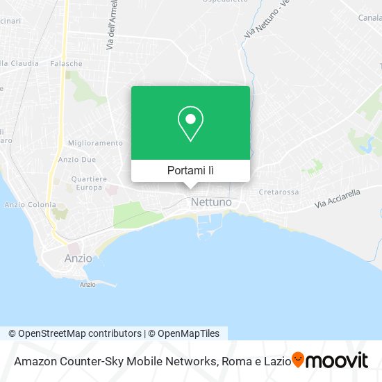 Mappa Amazon Counter-Sky Mobile Networks