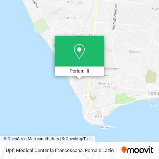 Mappa Upf. Medical Center la Francescana