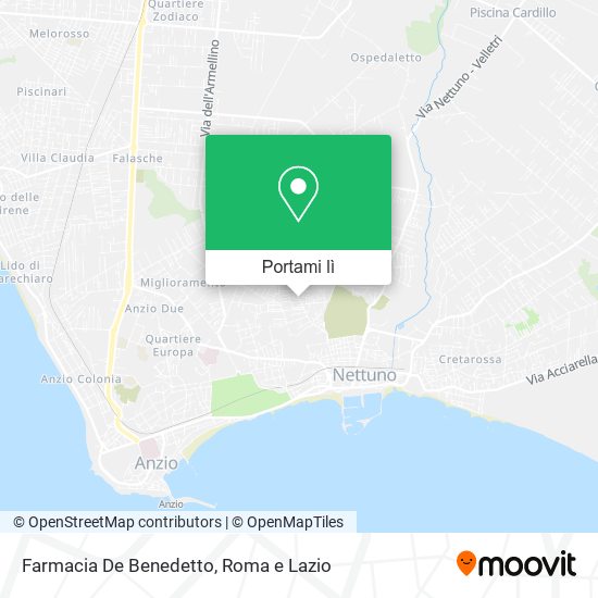 Mappa Farmacia De Benedetto