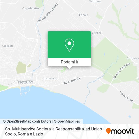 Mappa Sb. Multiservice Societa' a Responsabilita' ad Unico Socio