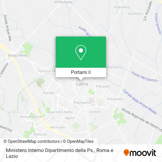 Mappa Ministero Interno Dipartimento della Ps.