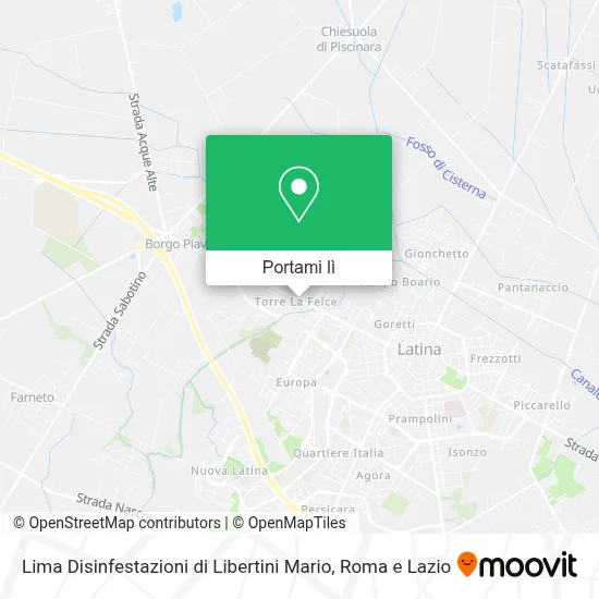 Mappa Lima Disinfestazioni di Libertini Mario
