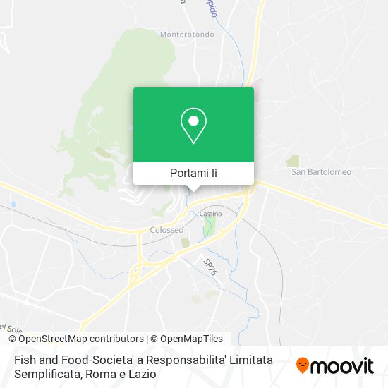 Mappa Fish and Food-Societa' a Responsabilita' Limitata Semplificata