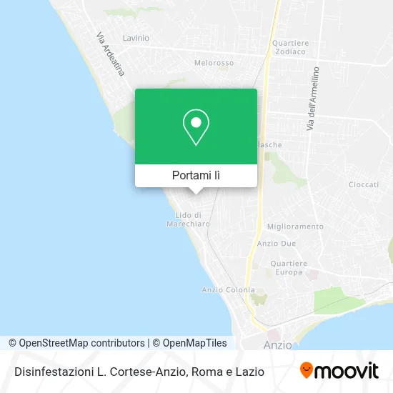 Mappa Disinfestazioni L. Cortese-Anzio