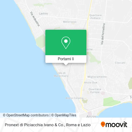 Mappa Pronext di Piciacchia Ivano & Co.