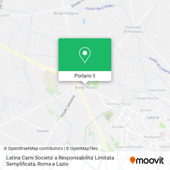 Mappa Latina Carni Societa' a Responsabilita' Limitata Semplificata