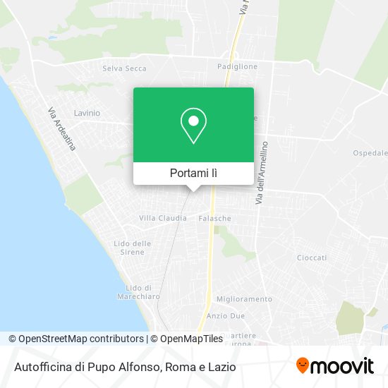 Mappa Autofficina di Pupo Alfonso