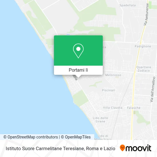 Mappa Istituto Suore Carmelitane Teresiane