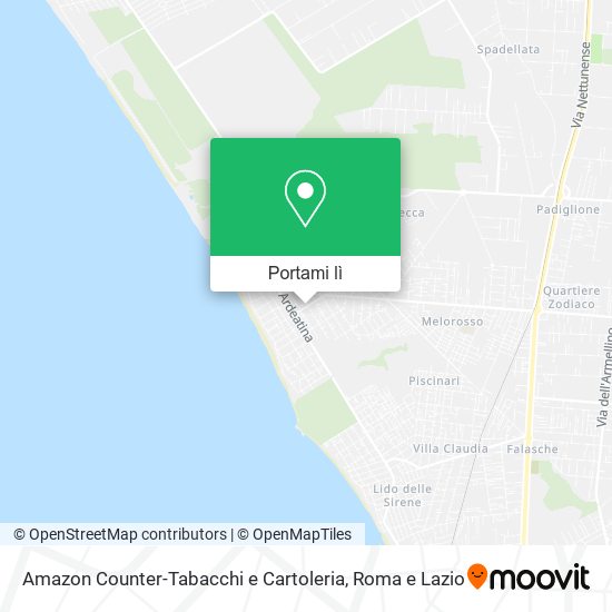 Mappa Amazon Counter-Tabacchi e Cartoleria
