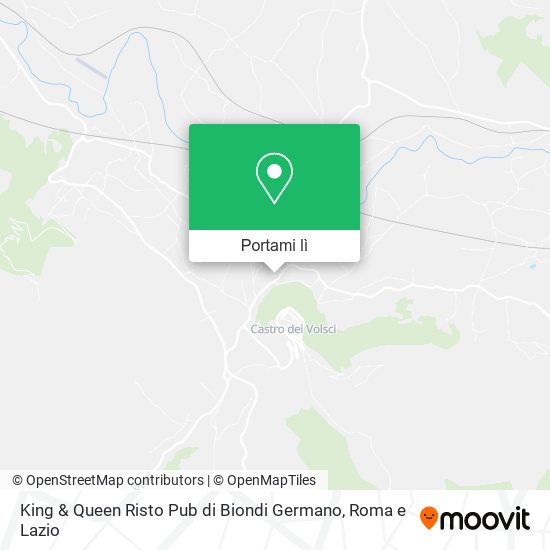 Mappa King & Queen Risto Pub di Biondi Germano