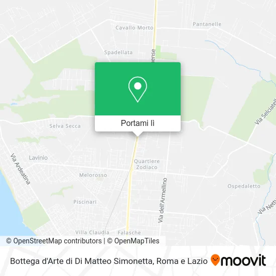 Mappa Bottega d'Arte di Di Matteo Simonetta