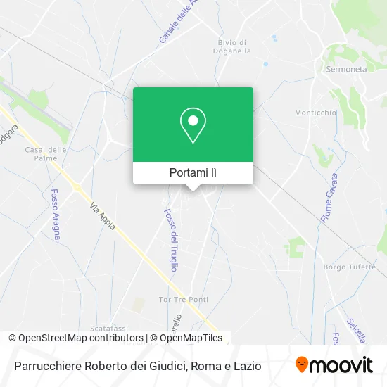 Mappa Parrucchiere Roberto dei Giudici
