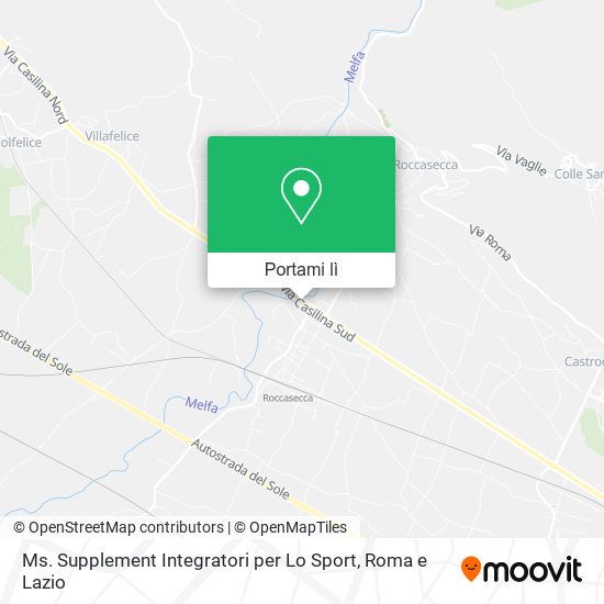 Mappa Ms. Supplement Integratori per Lo Sport