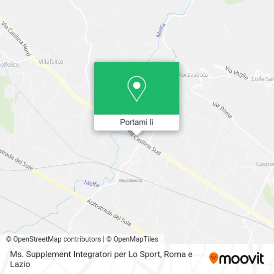 Mappa Ms. Supplement Integratori per Lo Sport