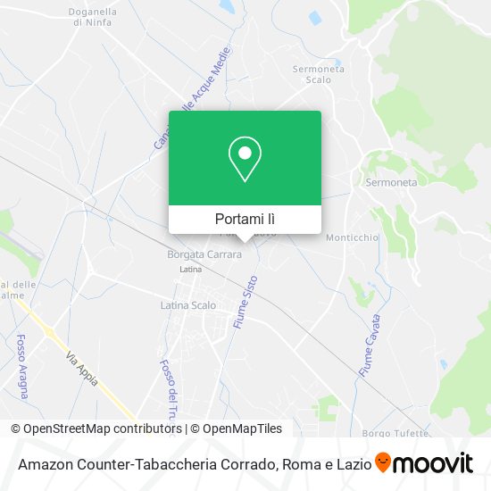 Mappa Amazon Counter-Tabaccheria Corrado