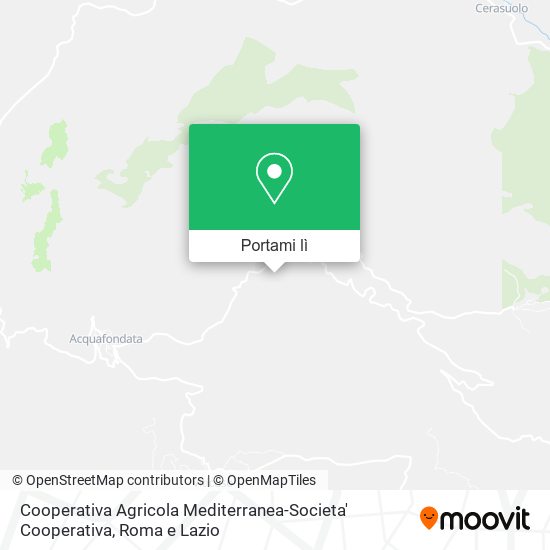 Mappa Cooperativa Agricola Mediterranea-Societa' Cooperativa