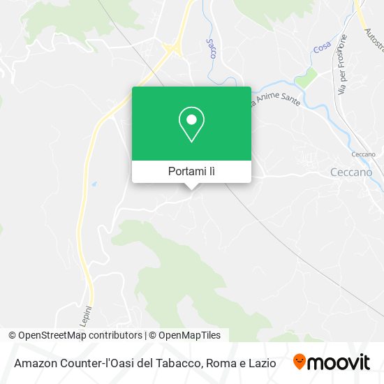 Mappa Amazon Counter-l'Oasi del Tabacco