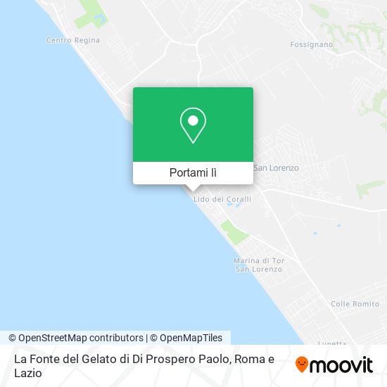 Mappa La Fonte del Gelato di Di Prospero Paolo
