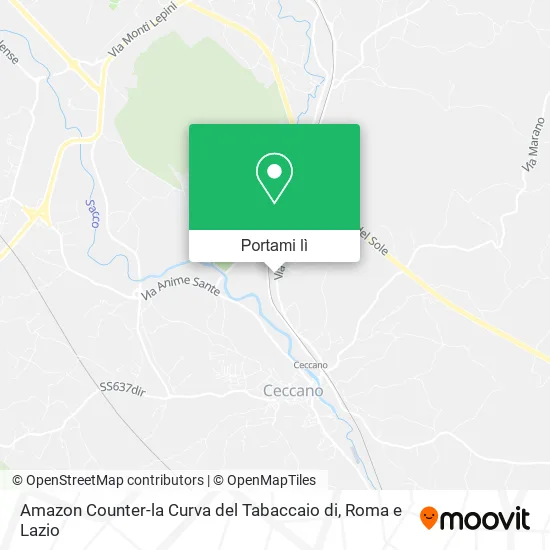 Mappa Amazon Counter-la Curva del Tabaccaio di