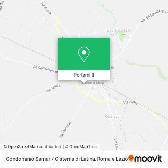 Mappa Condominio Samar / Cisterna di Latina