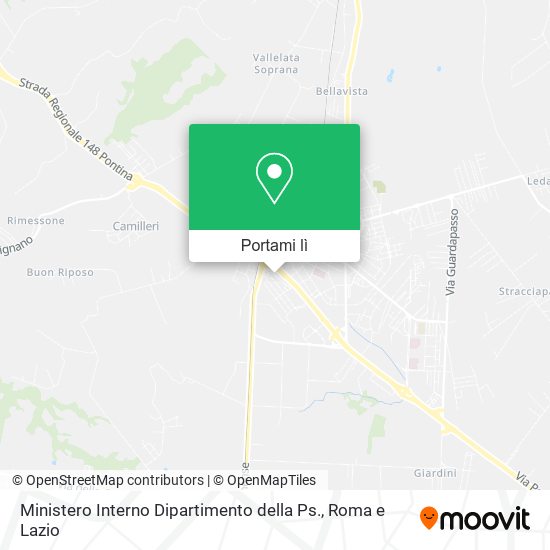 Mappa Ministero Interno Dipartimento della Ps.