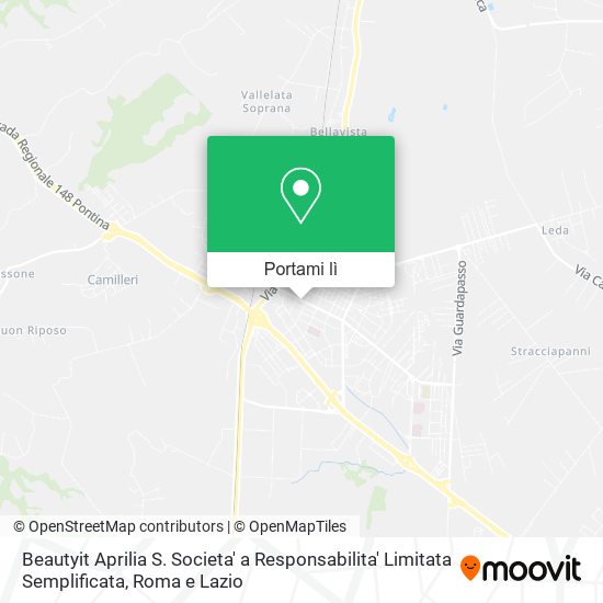 Mappa Beautyit Aprilia S. Societa' a Responsabilita' Limitata Semplificata