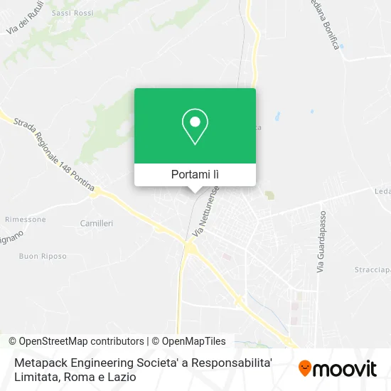 Mappa Metapack Engineering Societa' a Responsabilita' Limitata