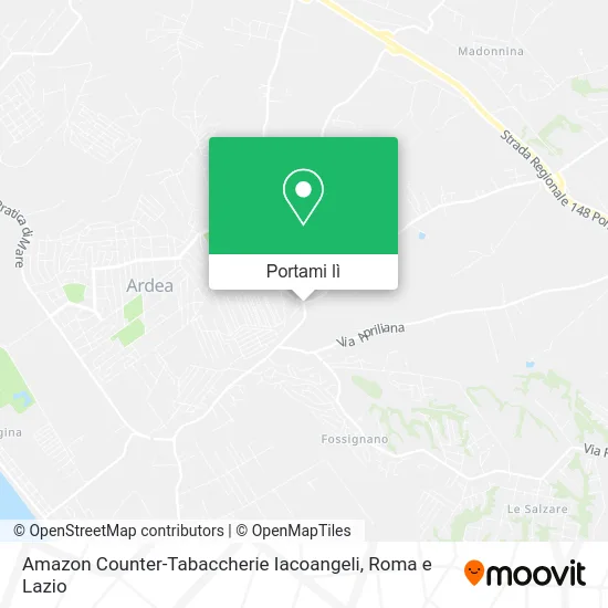 Mappa Amazon Counter-Tabaccherie Iacoangeli