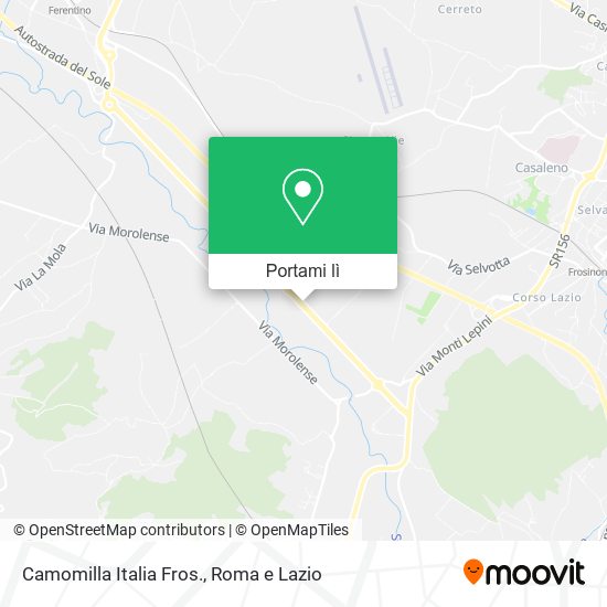 Mappa Camomilla Italia Fros.