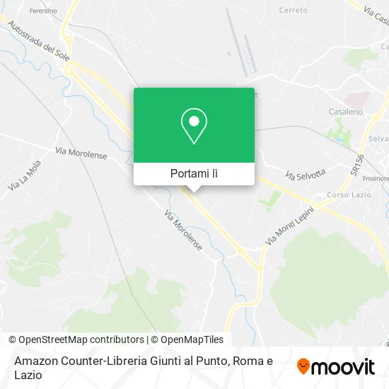 Mappa Amazon Counter-Libreria Giunti al Punto