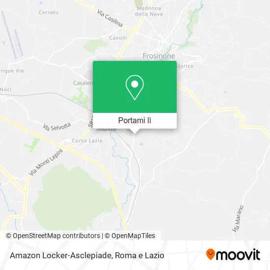 Mappa Amazon Locker-Asclepiade