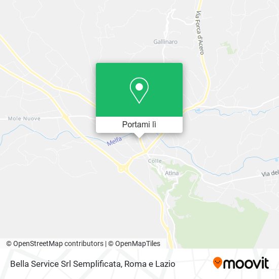 Mappa Bella Service Srl Semplificata