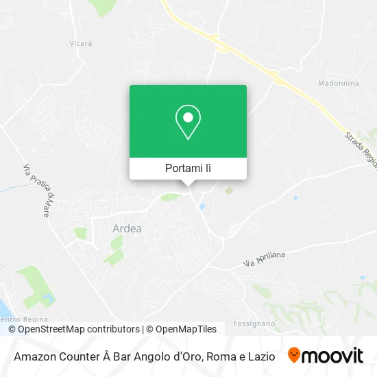 Mappa Amazon Counter Â Bar Angolo d'Oro