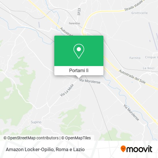 Mappa Amazon Locker-Opilio