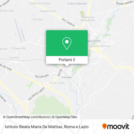 Mappa Istituto Beata Maria De Mattias