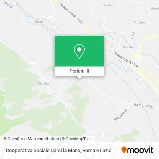 Mappa Cooperativa Sociale Darsi la Mano