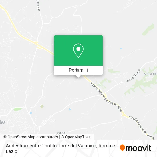 Mappa Addestramento Cinofilo Torre del Vajanico