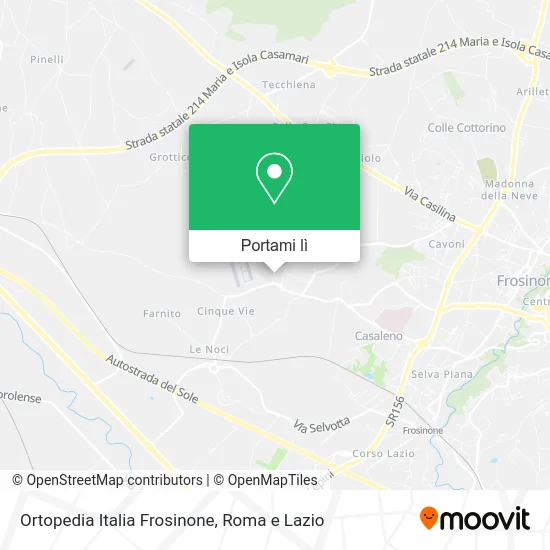 Mappa Ortopedia Italia Frosinone