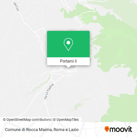 Mappa Comune di Rocca Maima