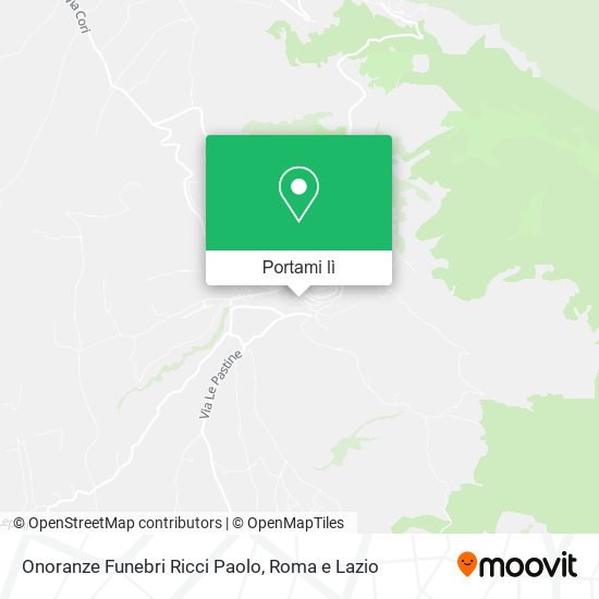 Mappa Onoranze Funebri Ricci Paolo