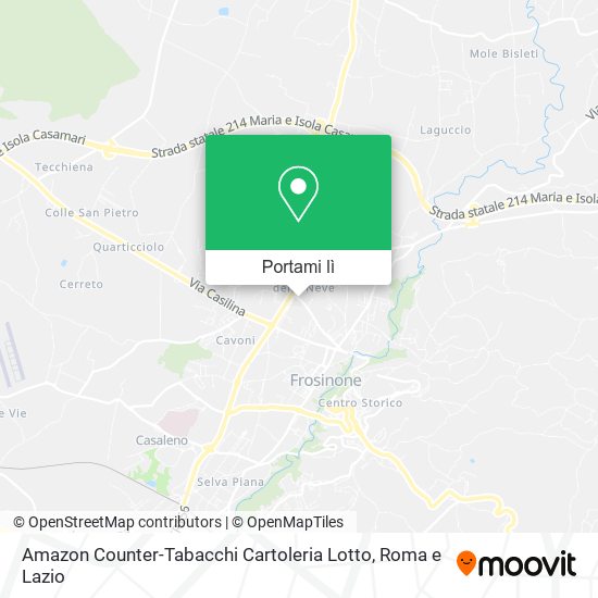 Mappa Amazon Counter-Tabacchi Cartoleria Lotto