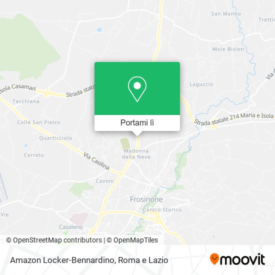 Mappa Amazon Locker-Bennardino