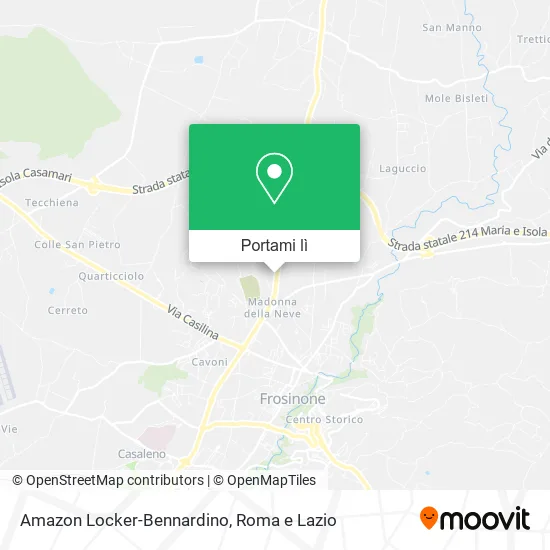 Mappa Amazon Locker-Bennardino