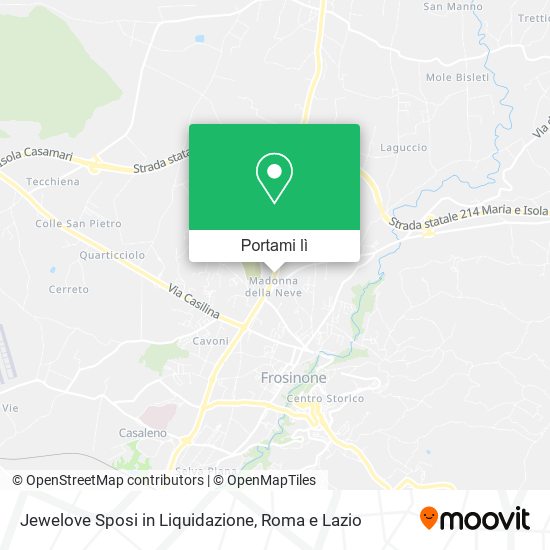 Mappa Jewelove Sposi in Liquidazione