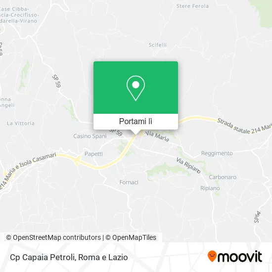 Mappa Cp Capaia Petroli