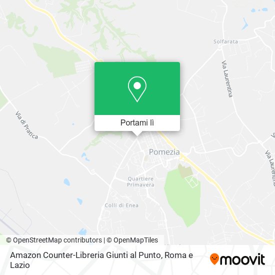 Mappa Amazon Counter-Libreria Giunti al Punto